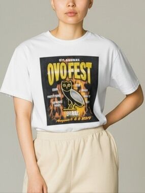 Collectable! OVO Fest 9th Annual Drake Owl Graphic Shirt